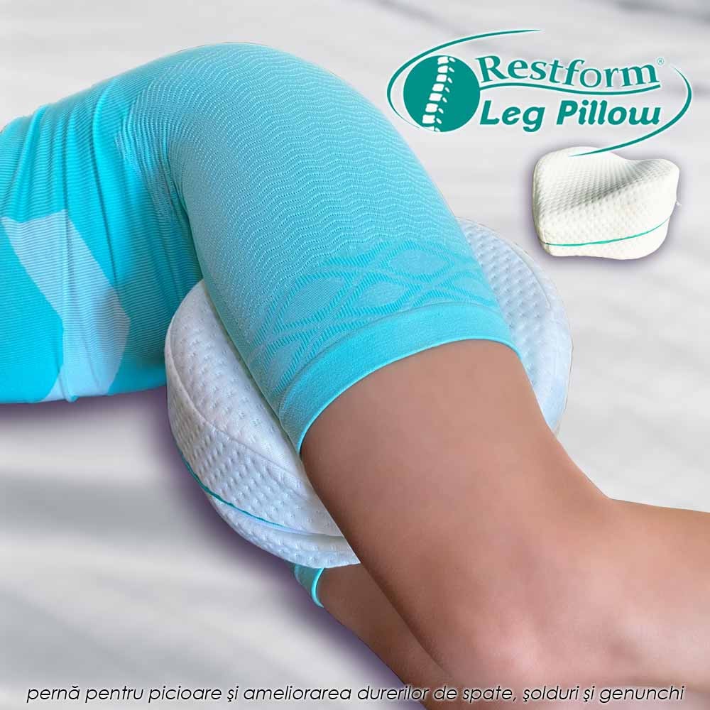 Restform Leg Pillow - perna ortopedica pentru picioare si ameliorarea durerilor de spate, solduri si genunchi Restform Leg Pillow - perna ortopedica pentru picioare si ameliorarea durerilor de spate, solduri si genunchi