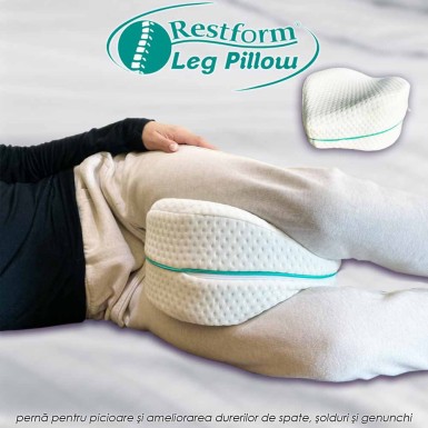 Restform Leg Pillow - perna ortopedica pentru picioare si ameliorarea durerilor de spate, solduri si genunchi Restform Leg Pillow - perna ortopedica pentru picioare si ameliorarea durerilor de spate, solduri si genunchi
