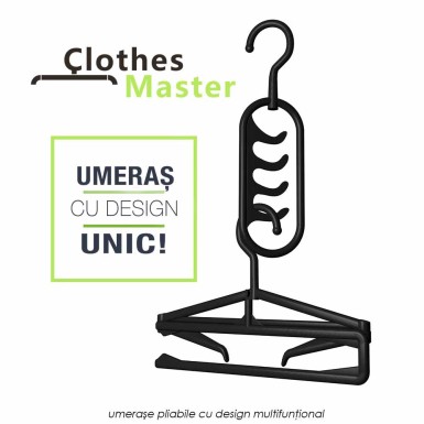 Clothes Master - 5+5 umerase pliabile ce salveaza pana la 75% din spatiu in sifonier