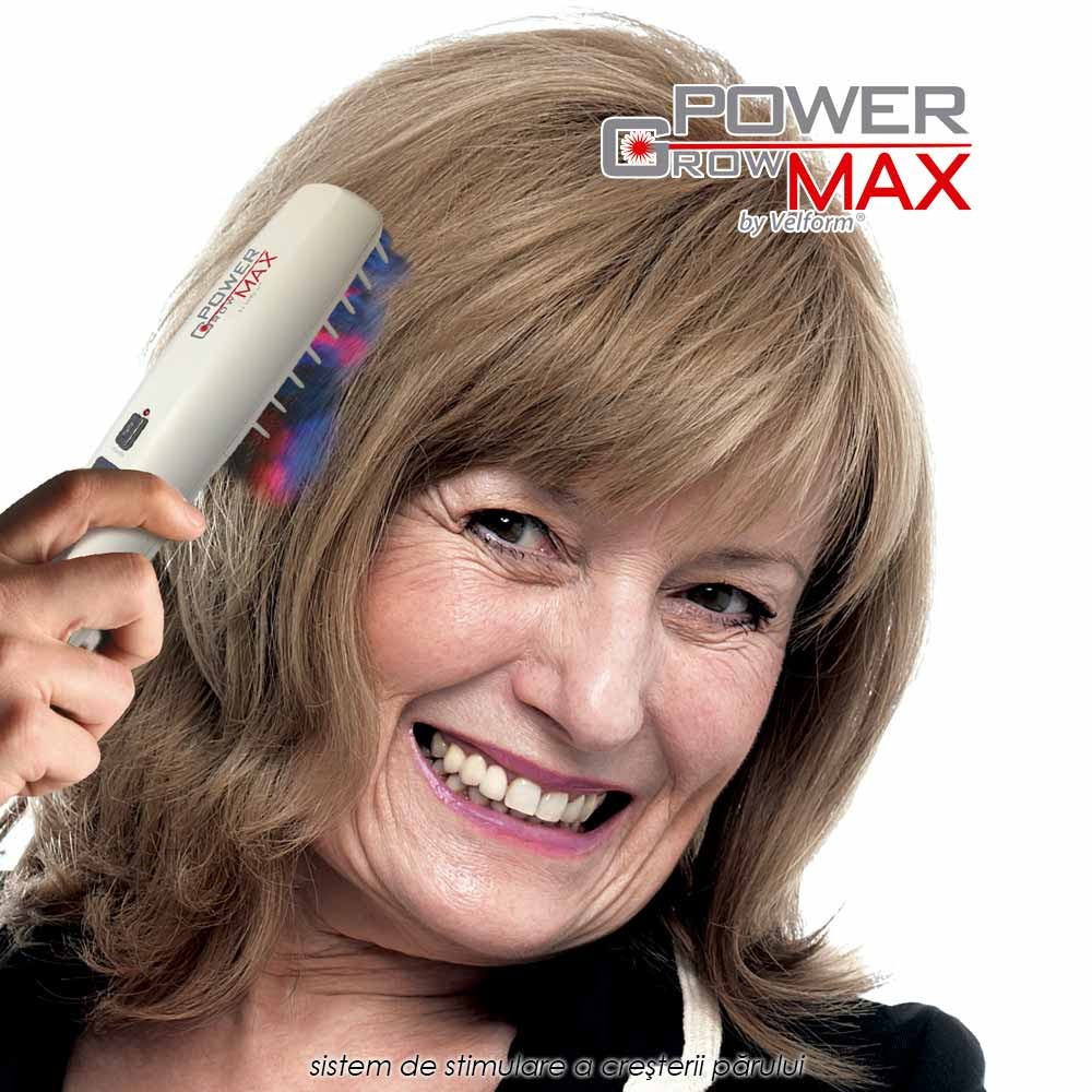 Power Grow Max - sistem de stimulare a cresterii parului, cu rezultate dovedite clinic