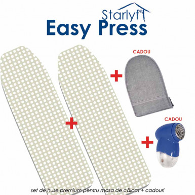 Starlyf Easy Press - set de huse pentru masa de calcat ce permit calcatul pe ambele parti, in acelasi timp
