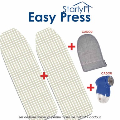 Starlyf Easy Press - set de huse pentru masa de calcat ce permit calcatul pe ambele parti, in acelasi timp