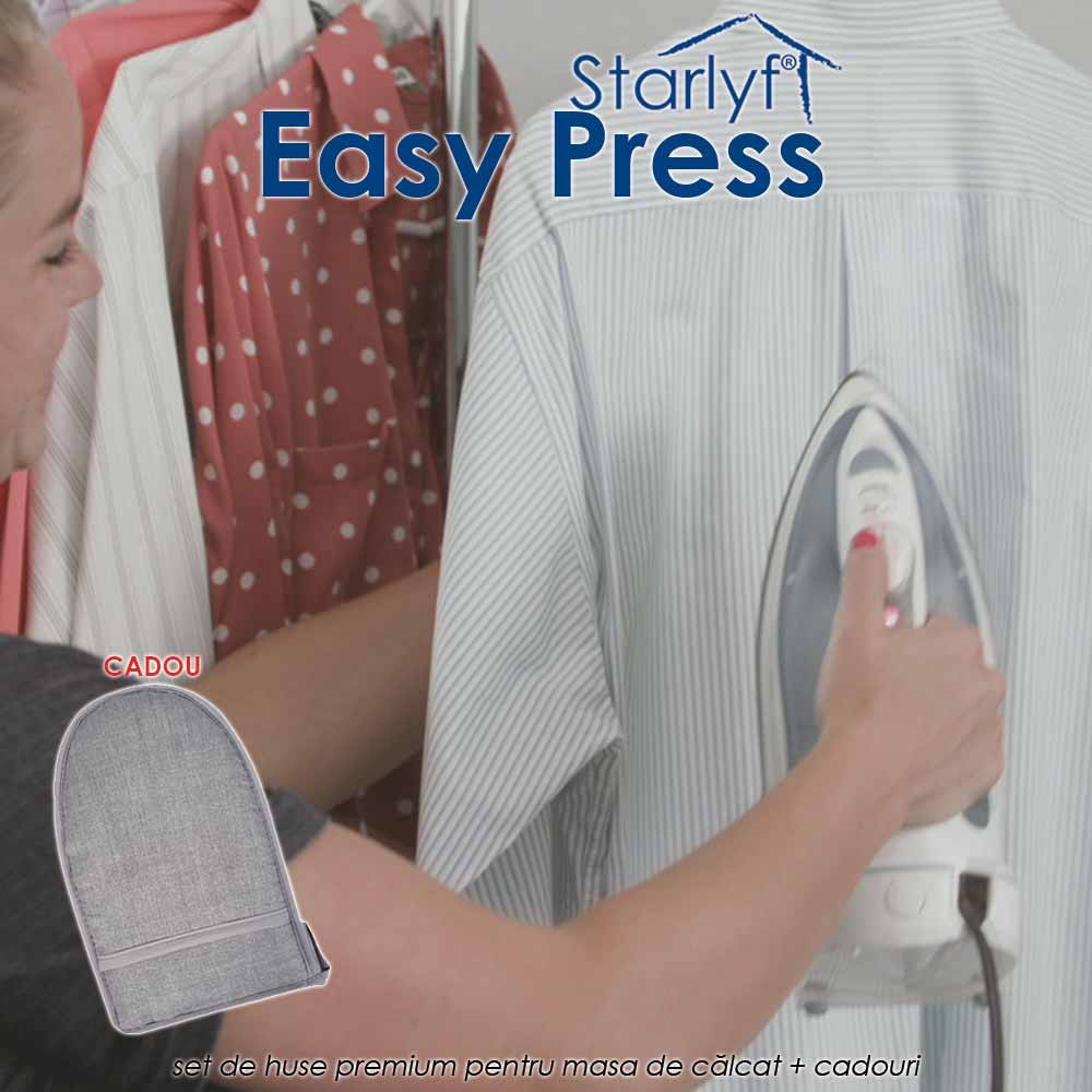 Starlyf Easy Press - set de huse pentru masa de calcat ce permit calcatul pe ambele parti, in acelasi timp