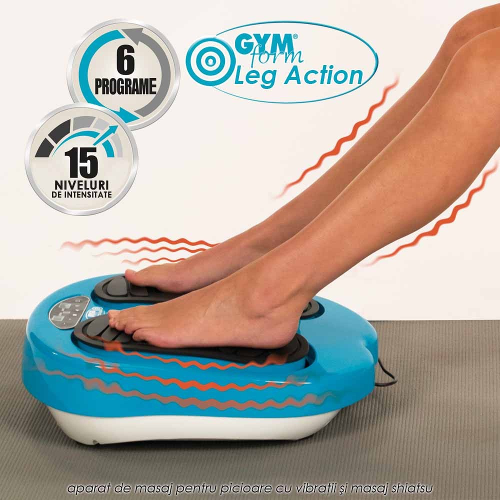 Gymform Leg Action - aparat de masaj pentru picioare cu vibratii si masaj shiatsu