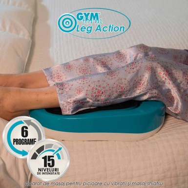 Gymform Leg Action - aparat de masaj pentru picioare cu vibratii si masaj shiatsu Gymform Leg Action - aparat de masaj pentru picioare cu vibratii si masaj shiatsu