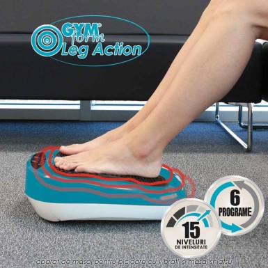 Gymform Leg Action - aparat de masaj pentru picioare cu vibratii si masaj shiatsu Gymform Leg Action - aparat de masaj pentru picioare cu vibratii si masaj shiatsu