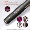 GO Straightener - placa de par reincarcabila si portabila, 2-in-1 cu placi din nano ceramica acoperite cu turmalina