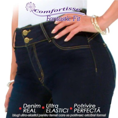 Comfortisse Fantastic Fit - blugi ultra-elastici pentru femei care se intind pana la 13cm si se potrivesc oricarei formei Comfortisse Fantastic Fit - blugi ultra-elastici pentru femei care se intind pana la 13cm si se potrivesc oricarei formei
