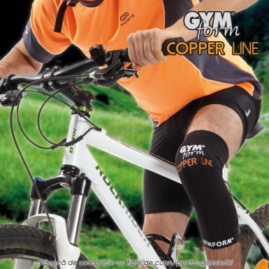 Pachet PROMO: Gymform Copper Line cu  2 maneci de compresie pentru genunchi + 1 maneca pentru cot Pachet PROMO: Gymform Copper Line cu  2 maneci de compresie pentru genunchi + 1 maneca pentru cot