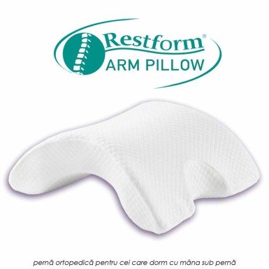 Restform Arm Pillow - perna ortopedica din spuma cu memorie pentru cei care dorm cu mana sub perna Restform Arm Pillow - perna ortopedica din spuma cu memorie pentru cei care dorm cu mana sub perna