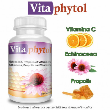 Vitaphytol - supliment alimentar pentru intarirea sistemului imunitar cu vitamina c, echinaceea si propolis