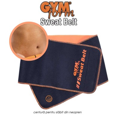 Gymform Sweat Belt - centura pentru slabit din neopren Gymform Sweat Belt - centura pentru slabit din neopren