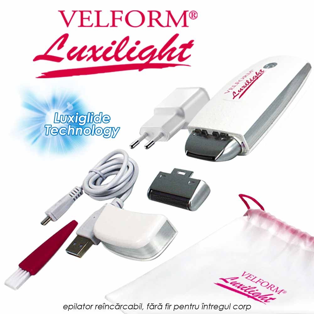Velform Luxilight - epilator reincarcabil, fara fire pentru intregul corp