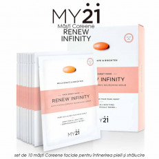MY21 Renew Infinity - set de 10 masti Coreene faciale pentru intinerirea pielii si stralucire