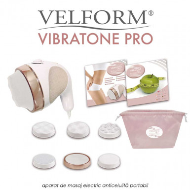 Velform Vibratone Pro - aparat de masaj electric anticelulita, reduce grasimea, sculpteaza si tonifiaza corpul