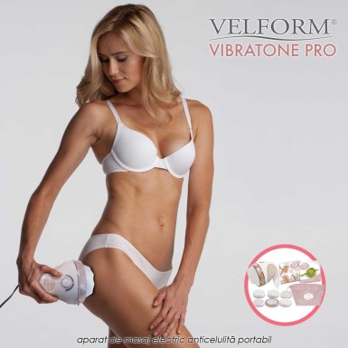 Velform Vibratone Pro - aparat de masaj electric anticelulita, reduce grasimea, sculpteaza si tonifiaza corpul Velform Vibratone Pro - aparat de masaj electric anticelulita, reduce grasimea, sculpteaza si tonifiaza corpul