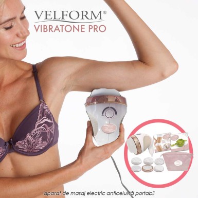 Velform Vibratone Pro - aparat de masaj electric anticelulita, reduce grasimea, sculpteaza si tonifiaza corpul Velform Vibratone Pro - aparat de masaj electric anticelulita, reduce grasimea, sculpteaza si tonifiaza corpul