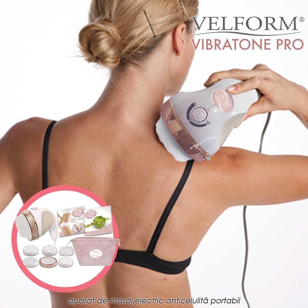 Velform Vibratone Pro - aparat de masaj electric anticelulita, reduce grasimea, sculpteaza si tonifiaza corpul