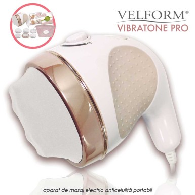 Velform Vibratone Pro - aparat de masaj electric anticelulita, reduce grasimea, sculpteaza si tonifiaza corpul Velform Vibratone Pro - aparat de masaj electric anticelulita, reduce grasimea, sculpteaza si tonifiaza corpul