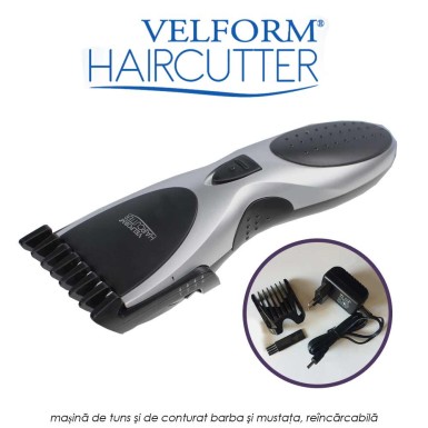 Velform Hair Cutter - masina de tuns si de conturat barba si mustata, reincarcabila Velform Hair Cutter - masina de tuns si de conturat barba si mustata, reincarcabila