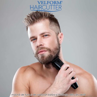 Velform Hair Cutter - masina de tuns si de conturat barba si mustata, reincarcabila Velform Hair Cutter - masina de tuns si de conturat barba si mustata, reincarcabila