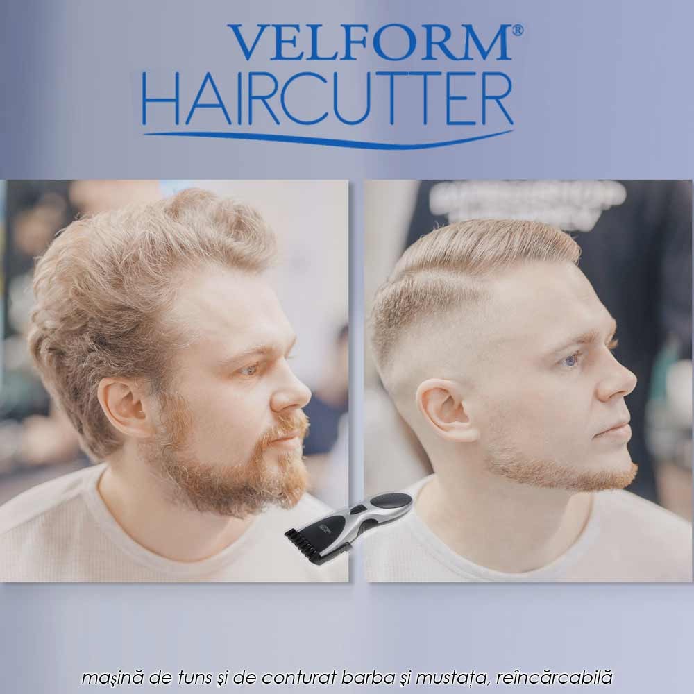 Velform Hair Cutter - masina de tuns si de conturat barba si mustata, reincarcabila