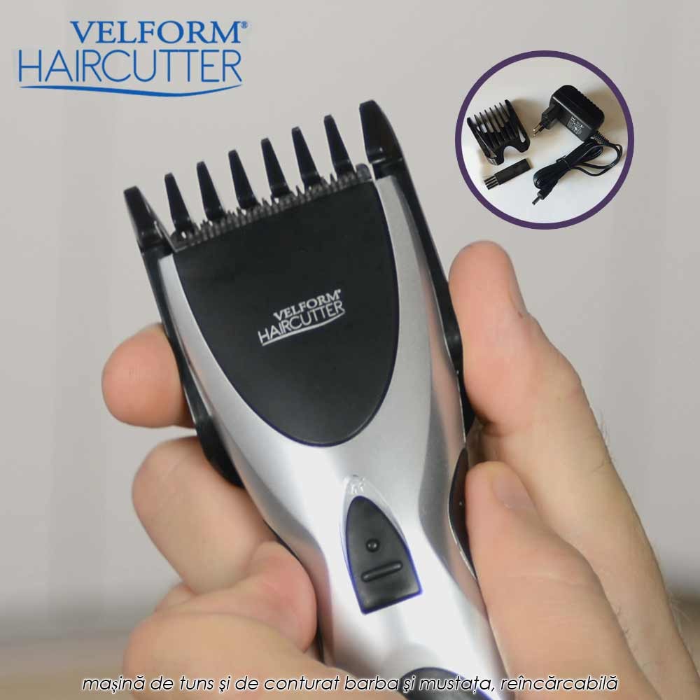 Velform Hair Cutter - masina de tuns si de conturat barba si mustata, reincarcabila