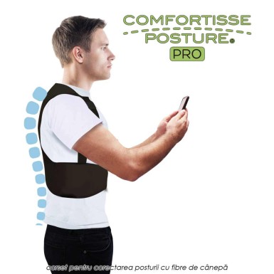 Comfortisse Posture Pro - corset pentru corectarea posturii cu fibre de canepa Comfortisse Posture Pro - corset pentru corectarea posturii cu fibre de canepa