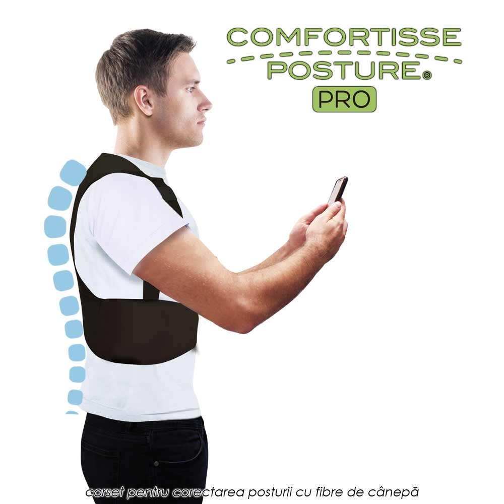 Comfortisse Posture Pro - corset pentru corectarea posturii cu fibre de canepa