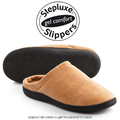Stepluxe Slippers - originalii papuci cu talpa cu gel anti-oboseala Stepluxe Slippers - originalii papuci cu talpa cu gel anti-oboseala