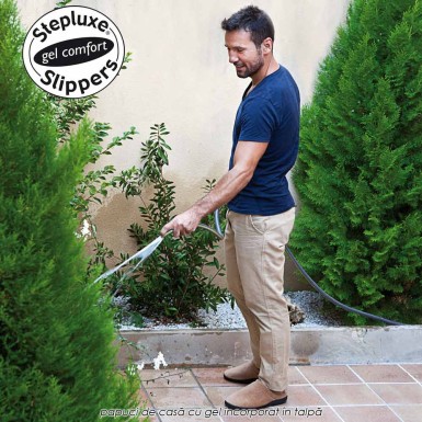 Stepluxe Slippers - originalii papuci cu talpa cu gel anti-oboseala Stepluxe Slippers - originalii papuci cu talpa cu gel anti-oboseala