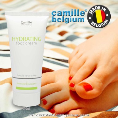 Camille Hydrating Foot Cream 60ml - crema hidratanta pentru picioare uscate cu unt de shea, mentol, camfor si eucalipt