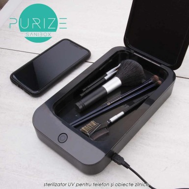 Purize Sanibox - sterilizator UV pentru telefon si obiecte zilnice Purize Sanibox - sterilizator UV pentru telefon si obiecte zilnice