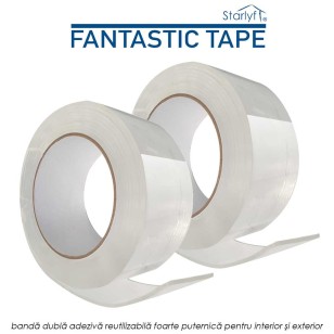 Starlyf Fantastic Tape - banda dubla adeziva reutilizabila foarte puternica pentru interior si exterior