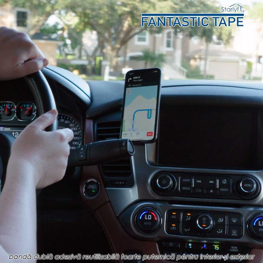 Starlyf Fantastic Tape - banda dubla adeziva reutilizabila foarte puternica pentru interior si exterior