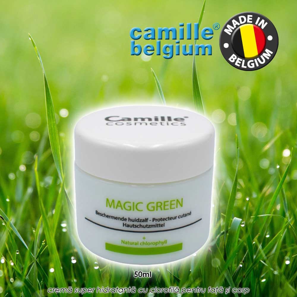 Camille Magic Green 50ml - crema super hidratanta cu clorofila pentru fata si corp