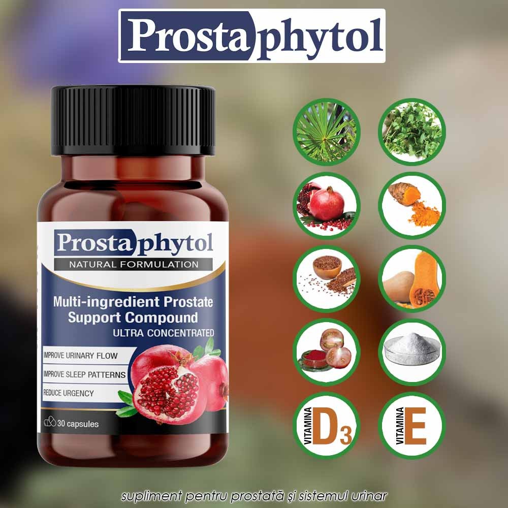 Prostaphytol - supliment pentru prostata si sistemul urinar al barbatilor