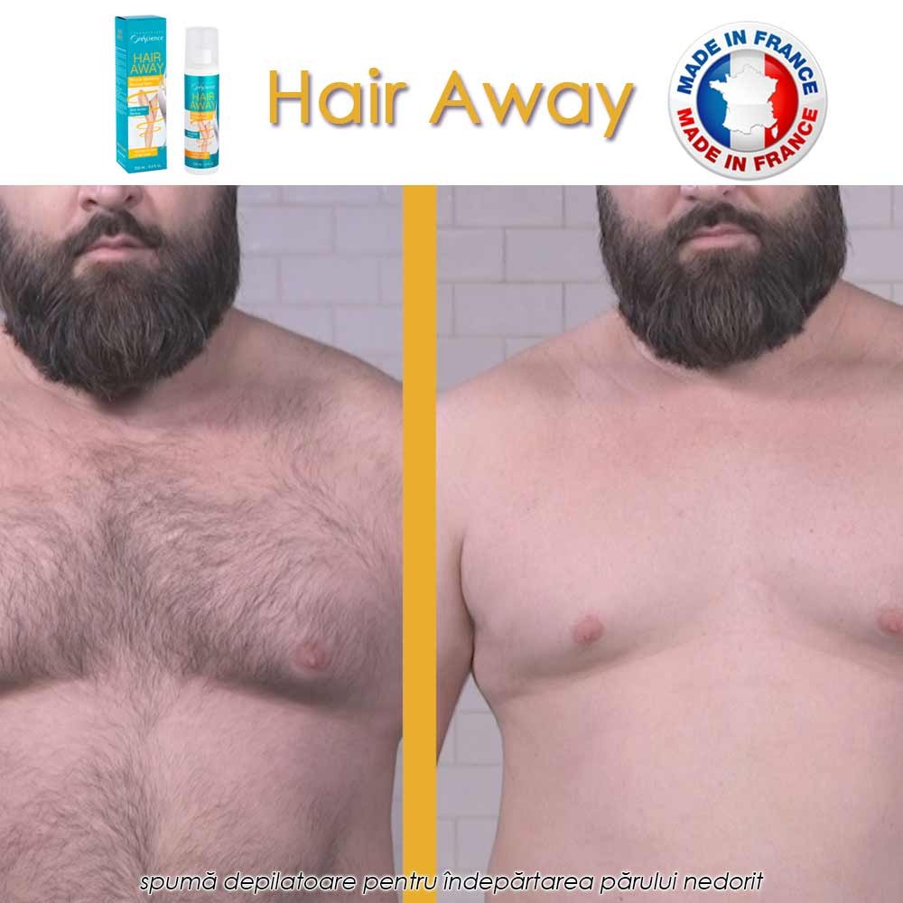 Hair Away - spuma depilatoare pentru indepartarea parului nedorit Hair Away - spuma depilatoare pentru indepartarea parului nedorit