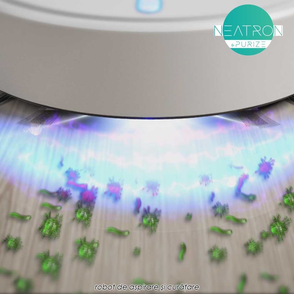 Neatron - robot de aspirare si curatare cu functie de umidificare a aerului si lumina UV