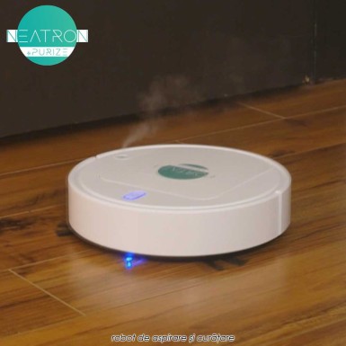 Neatron - robot de aspirare si curatare cu functie de umidificare a aerului si lumina UV Neatron - robot de aspirare si curatare cu functie de umidificare a aerului si lumina UV