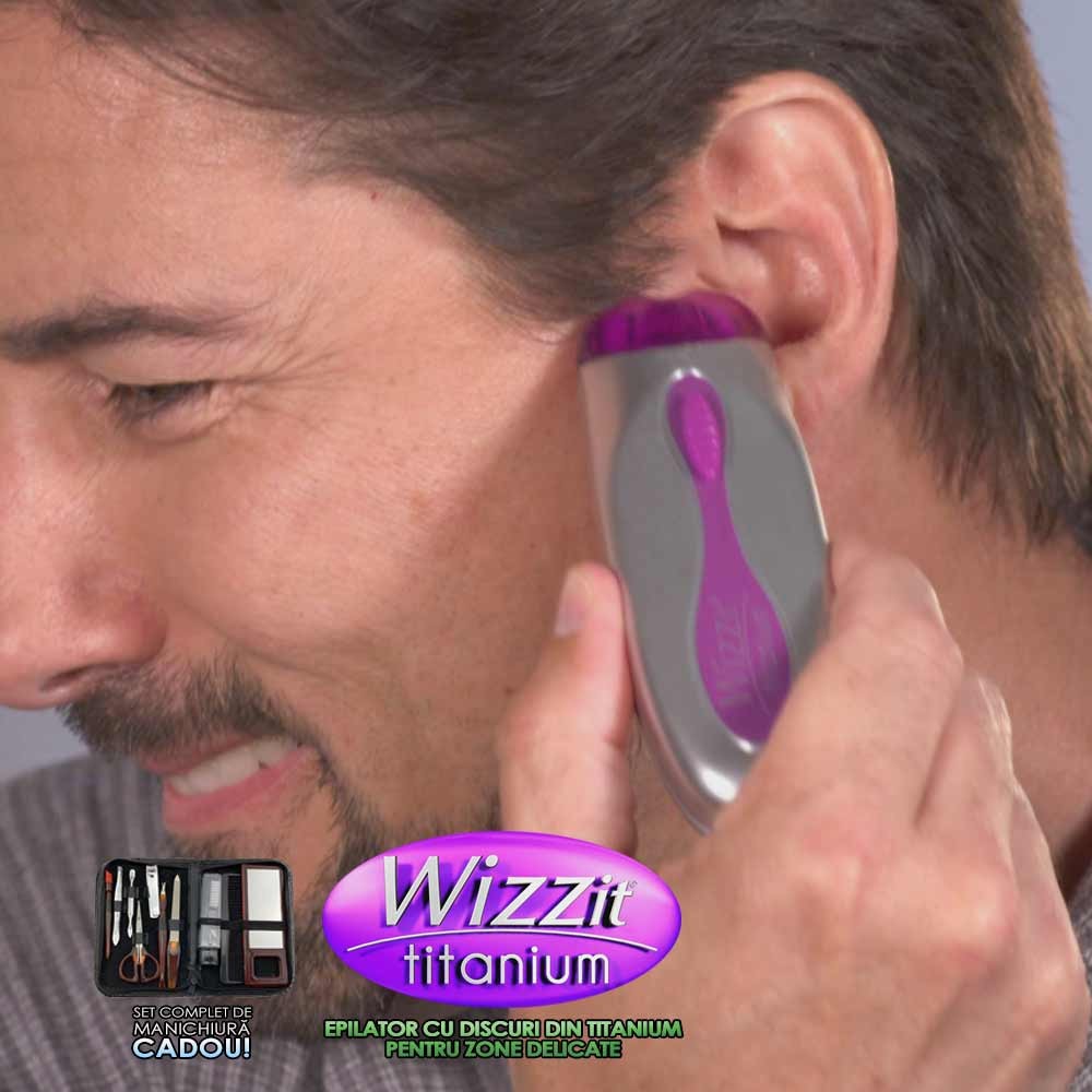 Wizzit Titanium - epilator cu discuri din titanium pentru zone delicate