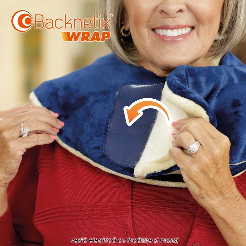 Backnetix Wrap - vesta electrica cu incalzire si masaj