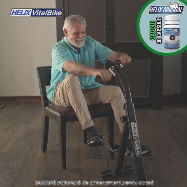 Helix VitalBike - bicicleta stationara pentru antrenament acasa + cadou capsule Helix Original