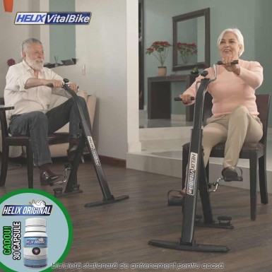 Helix VitalBike - bicicleta stationara pentru antrenament acasa + cadou capsule Helix Original
