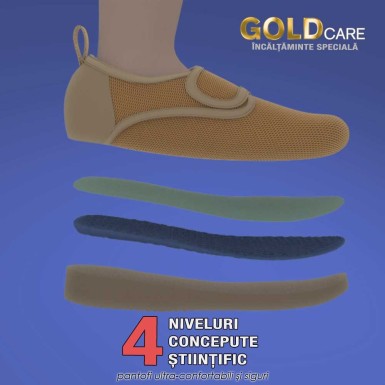 Gold Care - pantofi ultra-confortabili si siguri pentru varstnici Gold Care - pantofi ultra-confortabili si siguri pentru varstnici