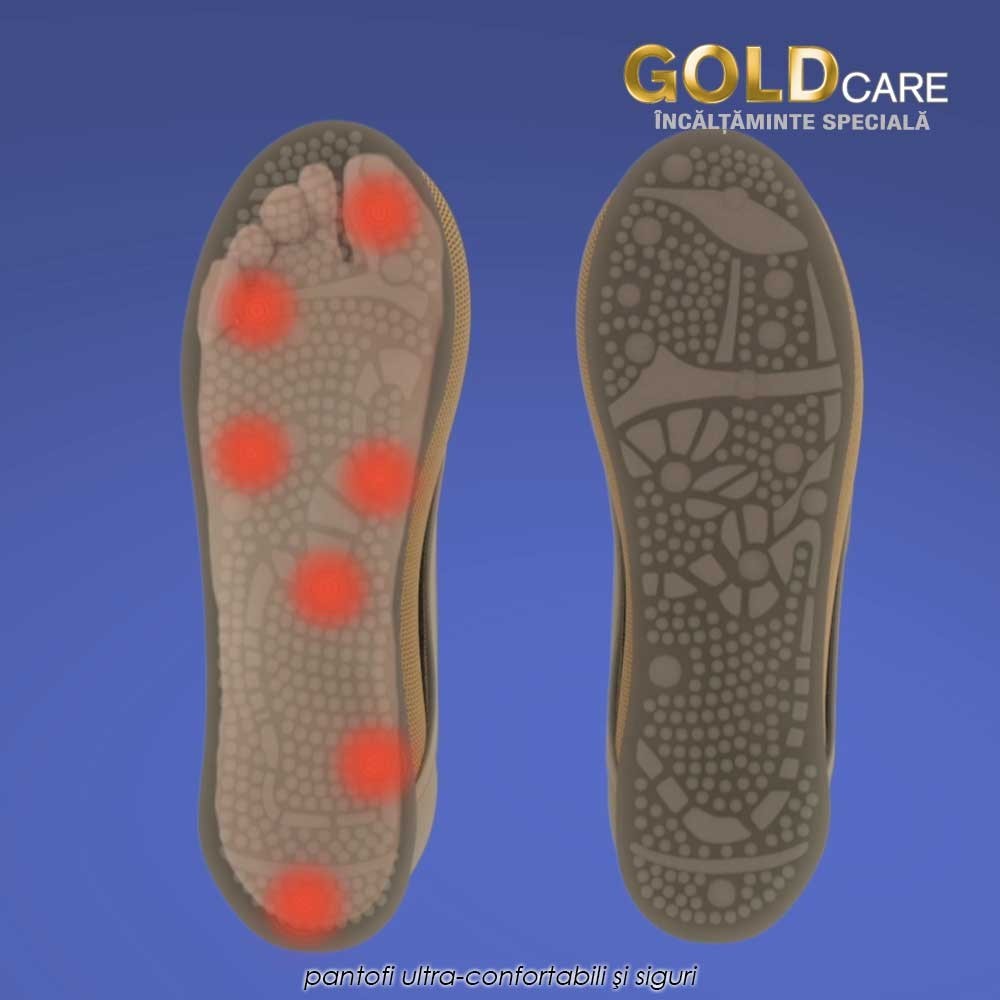 Gold Care - pantofi ultra-confortabili si siguri pentru varstnici