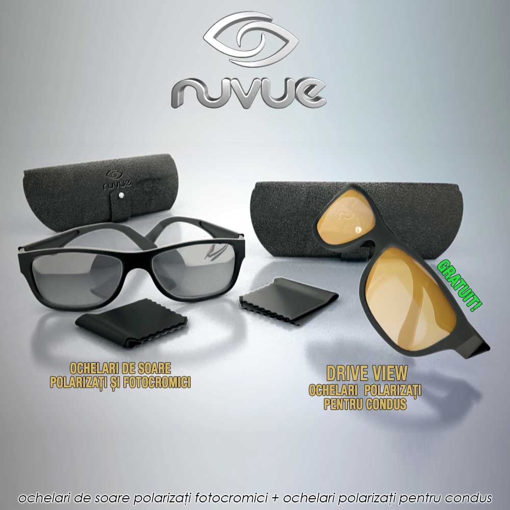 fluctuate Sidewalk Credentials NuVue | pret 129 lei - transport Gratuit | ochelari polarizati fotocromici  + ochelari polarizati pentru condus | Telestar