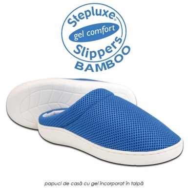 Stepluxe Slippers Bamboo - originalii papuci cu bambus si talpa cu gel anti-oboseala Stepluxe Slippers Bamboo - originalii papuci cu bambus si talpa cu gel anti-oboseala