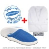 Pachet PROMO: Papuci Stepluxe Slippers Bamboo + Halat de baie Velform Pachet PROMO: Papuci Stepluxe Slippers Bamboo + Halat de baie Velform