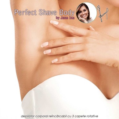 Perfect Shave Body - depilator corporal reincarcabil cu 3 capete rotative Perfect Shave Body - depilator corporal reincarcabil cu 3 capete rotative